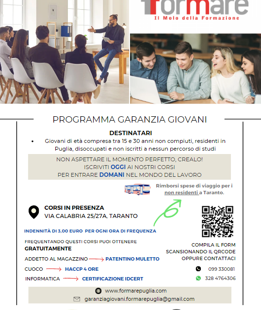 Programma Garanzia Giovani: non aspettare il momento perfetto, crealo!