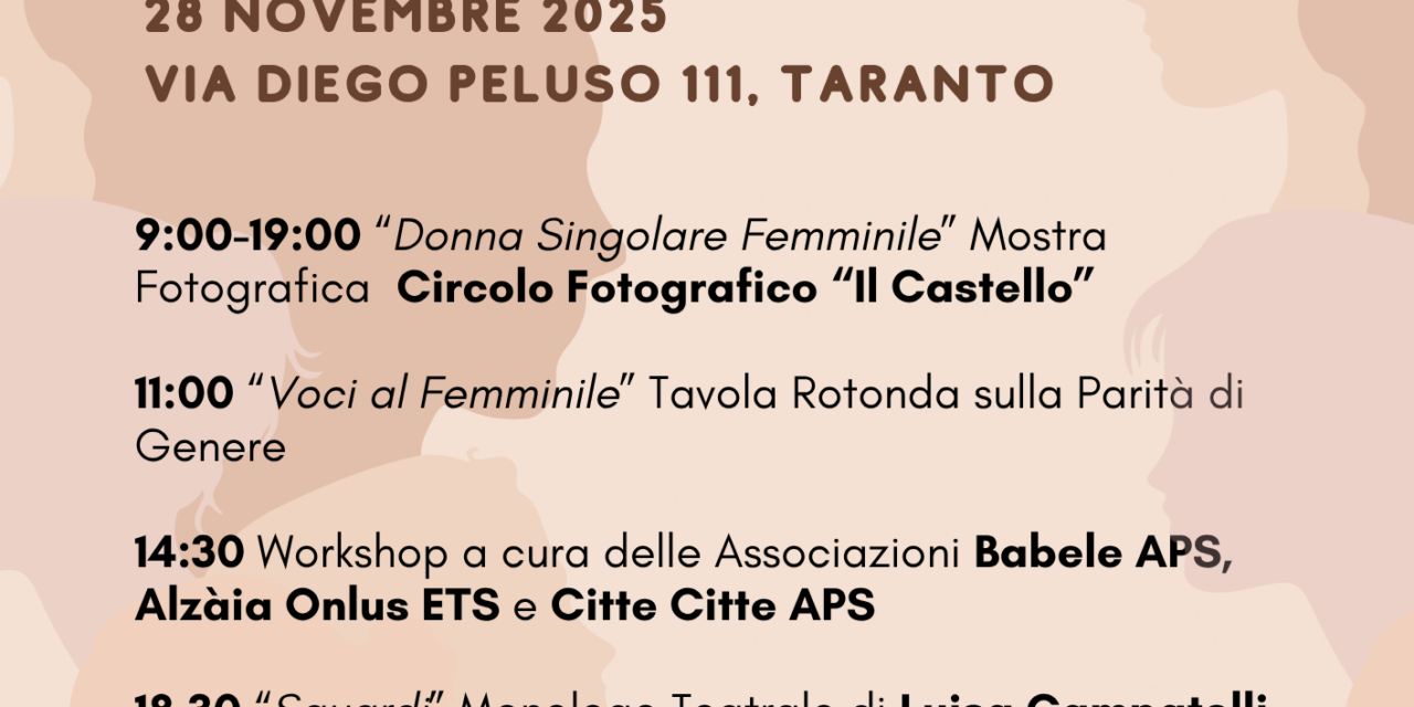 FUTURA/ In Controluce, storie di Donne e di Visioni: il 28 mostra fotografica, talk, workshop, teatro