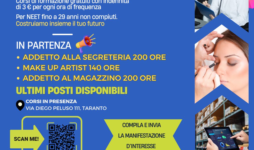 Trasforma il tuo futuro: Ultimi Posti per Segreteria, Make-up e Magazzino